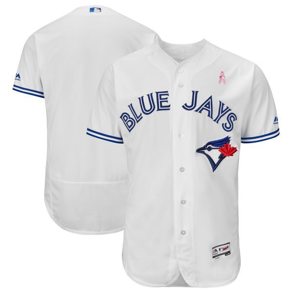 Men Toronto Blue Jays Blank White Mothers Edition MLB Jerseys